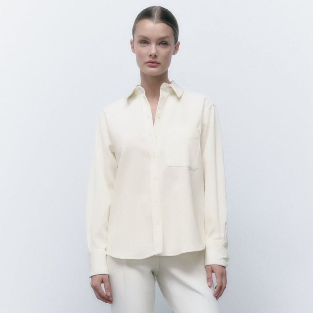NWT ZARA FINE-WALED CORDUROY SHIRT